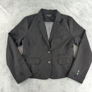 Paper Tee Blazer Womens XL Two Button Lined Jacket Work Office Classic Fitted